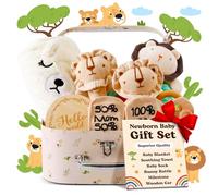 KINDEREN Baby Shower Gifts - Baby Gift Set for Boys & Unisex with 8 Newborn Essentials | Baby Boy Gifts in New Baby Hamper for Baby Shower, Gender Reveal, Christening Gifts in Cute Keepsake Box