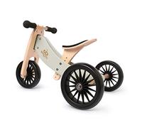 Kinderfeets Tiny Tot Plus wooden balance bike and trike - Silver sage