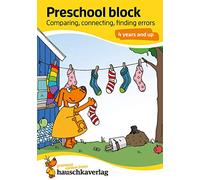 Kindergarten Activity Book from age 4 years - Line Tracing, connect-the-dots, spot the difference - for kids, boy and girl: Colourful puzzle block - ... activity pads for kindergarten and preschool)