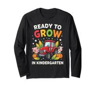 Kindergarten Back to School Farm Tractor Long Sleeve T-Shirt