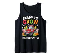 Kindergarten Back to School Farm Tractor Tank Top