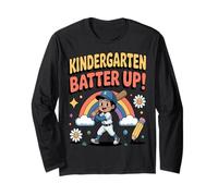 Kindergarten Batter Up Back to School Baseball Kids Apparel Long Sleeve T-Shirt