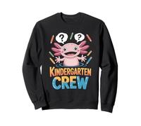 Kindergarten Crew Axolotl Question Mark Student Kids Mom Sweatshirt