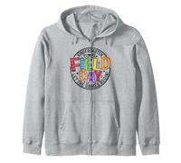 Kindergarten Field Day 2026 Let The Games Begin Kid Teacher Zip Hoodie
