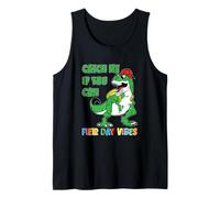 Kindergarten Field Day Vibes Cute T-rex Dinosaur Lovers Tank Top
