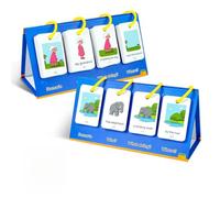 Kindergarten Flash Cards, Children's Flash Cards, 80 x Interactive Sounds Phonics Game, English Enlightenment Flash Cards, Set Early Educational Lesson Supplies with Pictures and Texts for the Vo
