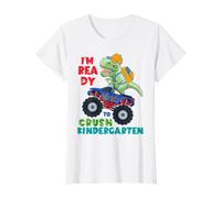 Kindergarten for Boys First Day of Kindergarten Back School Value Graphic T-Shirt, Women, White, M