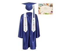 Kindergarten Graduation Hat - Robe Set Photo Costume 2025 | for Graduation Ceremony Kids School Celebration Clothing Accessory