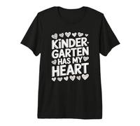 Kindergarten Has My Heart Cute Teacher Appreciation Premium T-Shirt