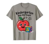 Kindergarten Has My Heart Teacher Classroom Love ABC Style T-Shirt