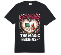 Kindergarten is Where the Magic Begins Teacher Educator Comfort Colors Adult Heavyweight T-Shirt