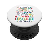 Kindergarten Last Day of school space astronaut kids PopSockets Adhesive PopGrip