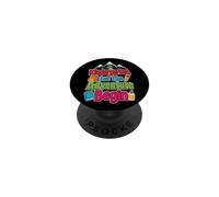 Kindergarten Let The Adventure Begin First Day School PopSockets Adhesive PopGrip