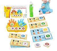 Kindergarten Math Game | Finger Counting Board,Early Development Toys,for Boys Girls Home School Playroom Homeschooling Summer Camp Kindergarten Preschool Birthday Holiday