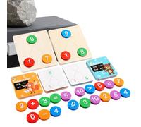 Kindergarten Math Games Number Matching Learning Educational Board | Kids Math Games for Age 3 Years and up Boys Girls Classroom School Kindergarten Preschool Vacation Birthday