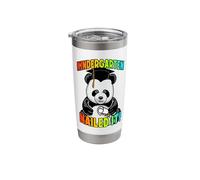 Kindergarten Nailed It Graduation Funny Happy Panda Grad Stainless Steel Insulated Tumbler