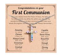 Kindergarten Preschool Graduation Gifts for Girls, 2026 Kindergarten Pre k Graduation Decorations, Christian Cross Necklace Jewelry for Kids Class Granddaughter Daughter Niece Sister with Grad Cards