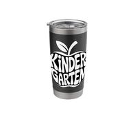 Kindergarten Retro Apple First Day Teacher Stainless Steel Insulated Tumbler