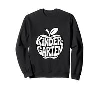 Kindergarten Retro Apple First Day Teacher Sweatshirt