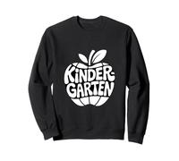 Kindergarten Retro Apple First Day Teacher Sweatshirt