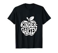 Kindergarten Retro Apple First Day Teacher T-Shirt