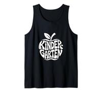 Kindergarten Retro Apple First Day Teacher Tank Top