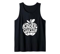 Kindergarten Retro Apple First Day Teacher Tank Top