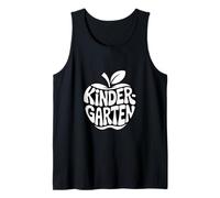 Kindergarten Retro Apple First Day Teacher Tank Top