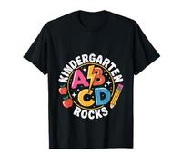 Kindergarten Rocks Fun Back-to-School Kids Style T-Shirt