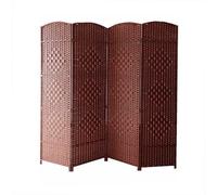 Kindergarten Room Divider,Fully Woven Short Partition Privacy Screen,Dressing Room Temporary Room Separator,for Study Kitchen Bedroom(Color 7,150x40cm-4 panels)