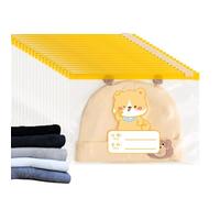 Kindergarten Storage Bag - Clear Pouch Waterproof Toddler Bag Portable,Cartoon Nursing Organizer Dust-Proof Clothing Bag for Pencils, Toys, Socks