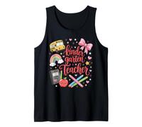Kindergarten Teacher Back to School 100th Day Girls Last Day Tank Top