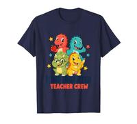 Kindergarten Teacher Crew Cute Dinosaur Back to School Dino T-Shirt