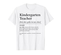 Kindergarten Teacher Definition Noun Back to School Educator T-Shirt