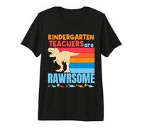 Kindergarten Teachers are Awesome Kindergarten Dinosaur Premium T-Shirt