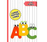 Kindergarten Writing Paper Landscape Notebook: Large Dotted Line Handwriting Practice Workbook for Kids Ages 4-7
