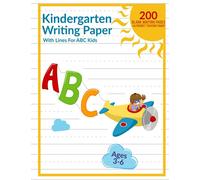 Kindergarten Writing Paper With Lines For ABC Kids 200 Blank Pages: Handwriting Practice Paper With Dotted Line And Alphabet Tracing Chart