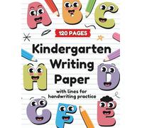 Kindergarten Writing Paper with Lines for Handwriting Practice