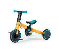 Kinderkraft 4TRIKE, 3-in-1, Lightweight, Balance Bike, Foldable, Ergonomic Saddle, from 12 Months to 5 Years, Yellow and Blue, 69
