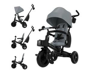 Kinderkraft AVEO 2 Plus Tricycle Stroller with Parent Handle 9 Months to 5 Years in Grey Kinderkraft Grey