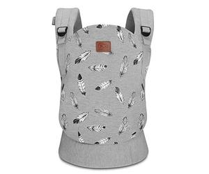 Kinderkraft Baby Carrier MILO, Ergonomic Sling, Holder, Lightweight, Confortable, Ajustable, 2 Carrying Position: Front and Backpack, for Newborn, from 3 Month to 20 kg, Tested by IHDI, Gray