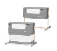 Kinderkraft Baby Cot Neste Grow Light Grey Full Wood