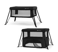 Kinderkraft CAMI 3-in-1 Baby Bed, Travel Cot for Babies from Birth to 3 Years, Playpen Function, Easy Compact Folding, Travel Backpack Included, Two Levels, Black