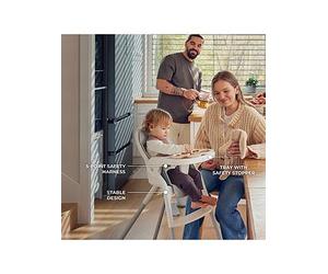 Kinderkraft DINNLY 2-in-1 Highchair, One Colour One Colour