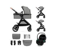 Kinderkraft Esme 3-in-1 Travel System with Mink Pro Car Seat - Moonlight Grey