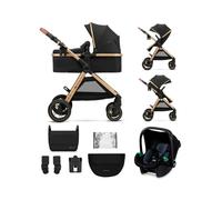 Kinderkraft Esme 3-in-1 Travel System with Mink Pro Car Seat - Pure Black