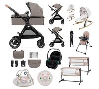 KinderKraft ESME PRO 3-in-1 Travel System 12-Piece Bundle - Beige