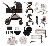 KinderKraft ESME PRO 3-in-1 Travel System 12-Piece Bundle - Black