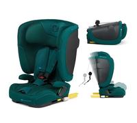 Kinderkraft FIX2GO car seat i-Size 76-150 cm (15M-12J), Foldable, Carrying Handle, ISOFIX+Top Tether, SAFERIDE Sensor, SPS+, H-Guard+, 5-Position Reclining, Air Flow, Washable Cover, Green