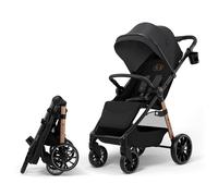Kinderkraft Grande 2 Stroller, Baby Pushchair, up to 22kg, Click&FOLD, Large Shock-Absorbing Wheels, Adjustable, Spacious Seat, Lightweight, Black